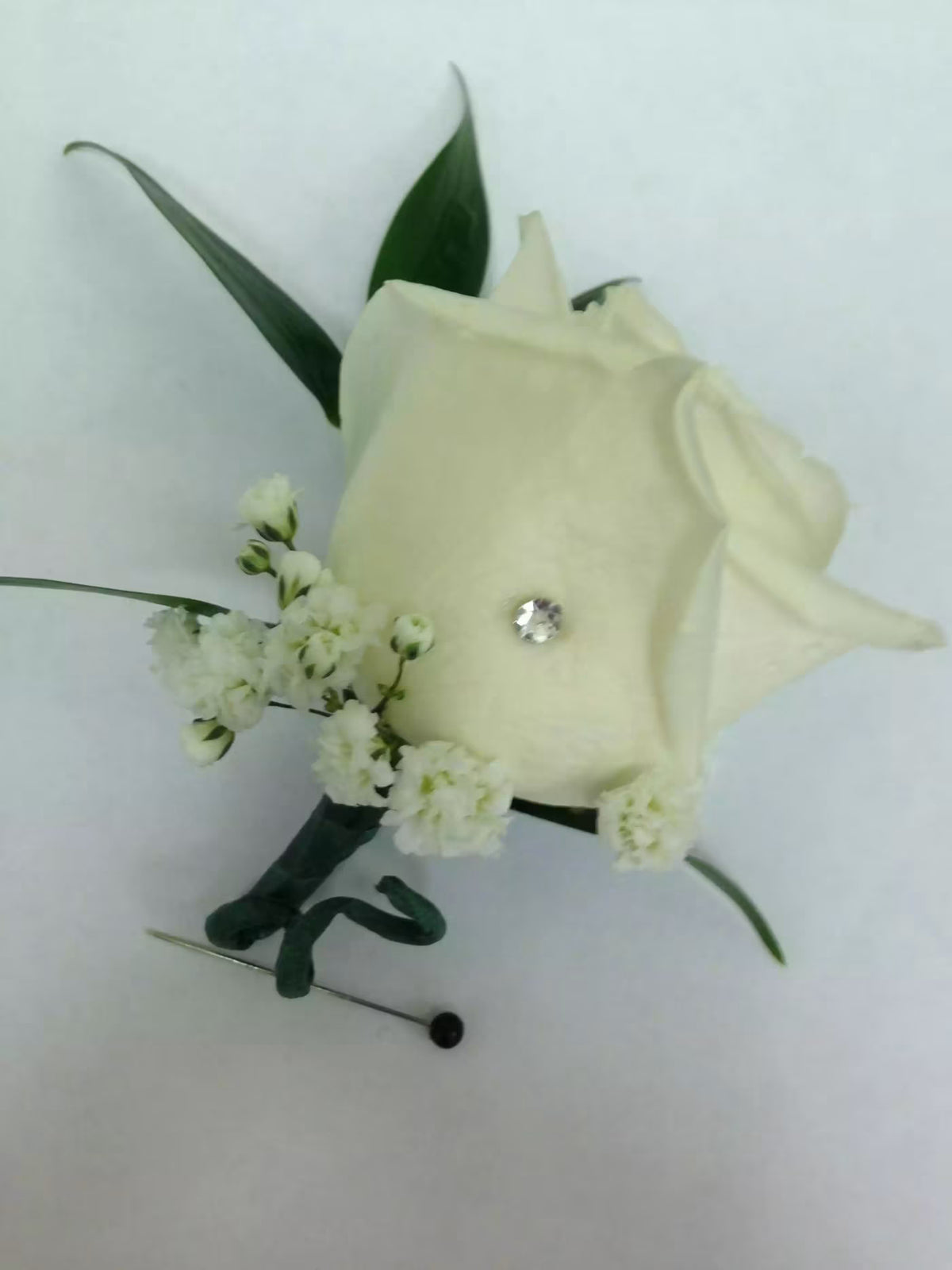 White Rose Boutonniere